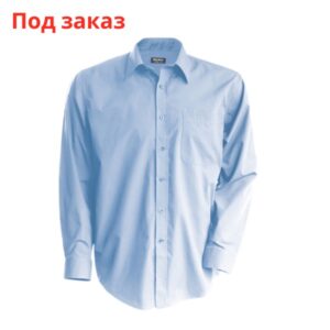 Рубашка хлопковая голубая